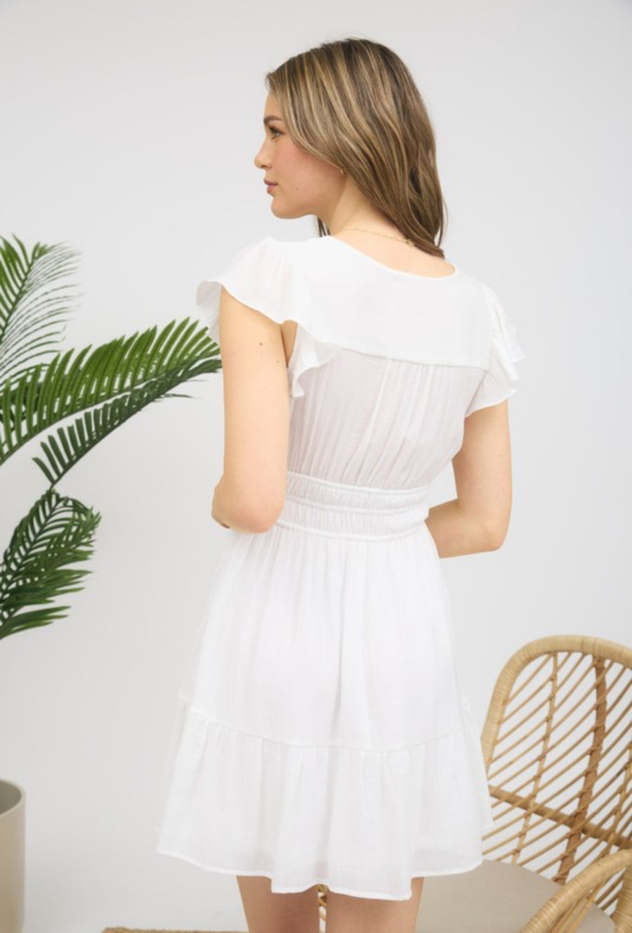 The Cara White Dress