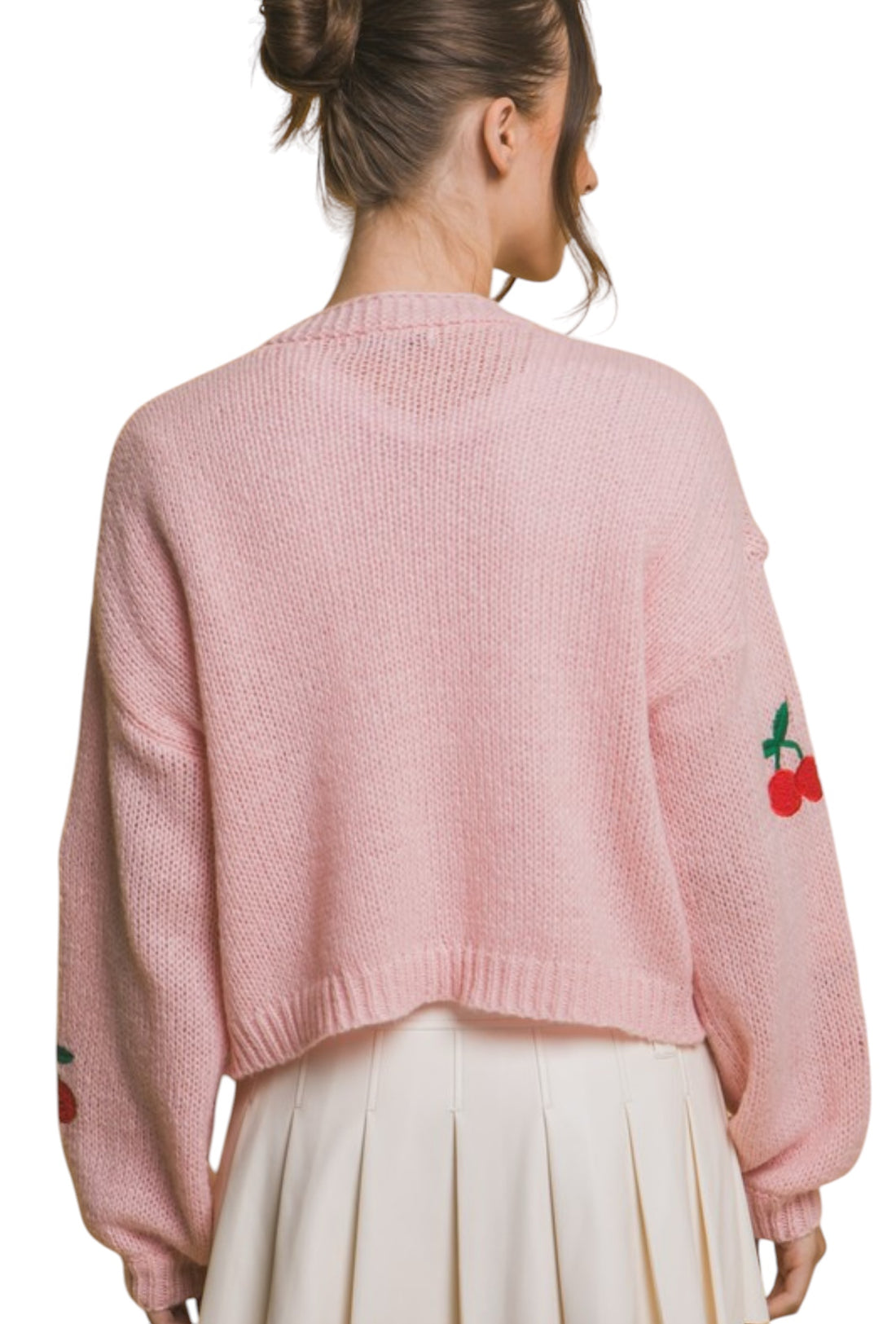 The Carla Pink Cherry Cardigan