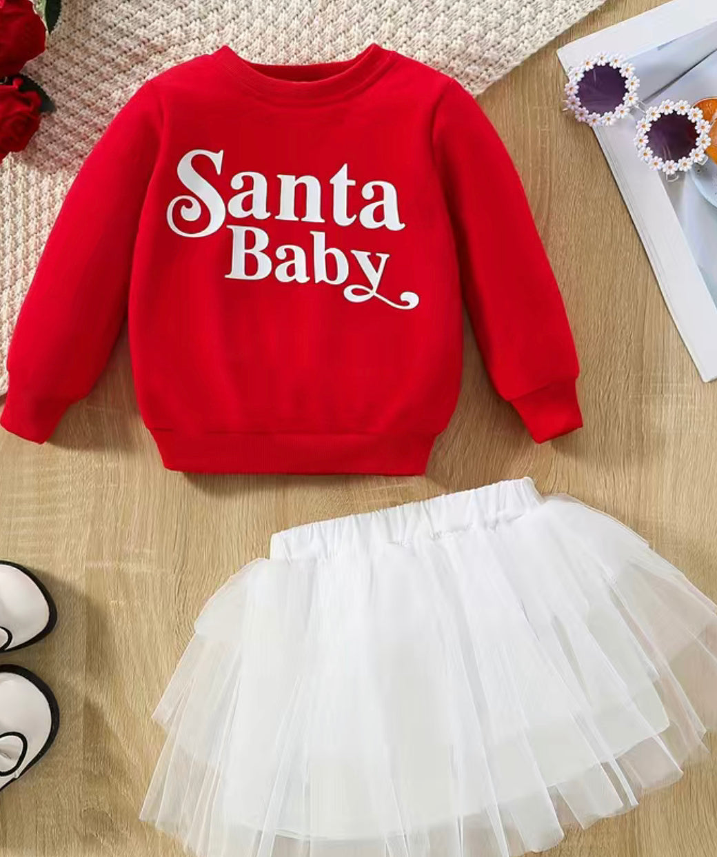 KIDS Santa Baby with Skirt