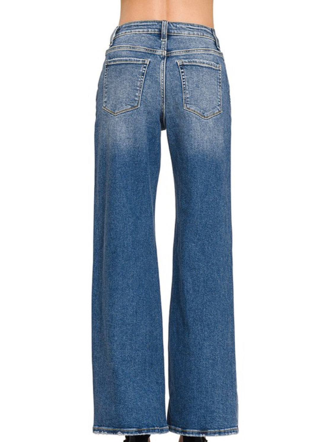 Zenana HW Wide Leg Jeans