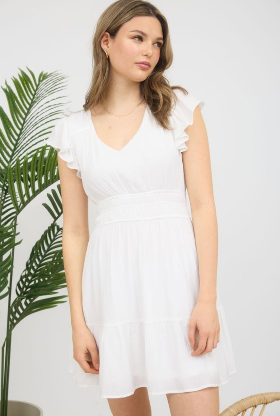 The Cara White Dress