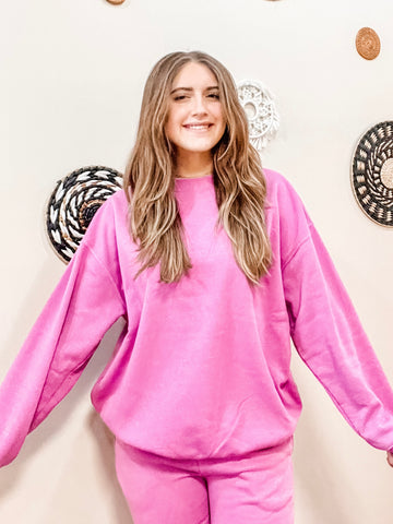 The Catlyn Orchid Oversized Sweatshirt