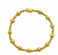 Isla - Plain Ball Combo Stretch Bracelet (3mm + 6mm)