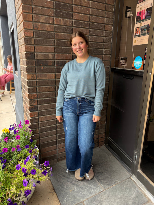 The Notched Stitch Sweater-2 colors