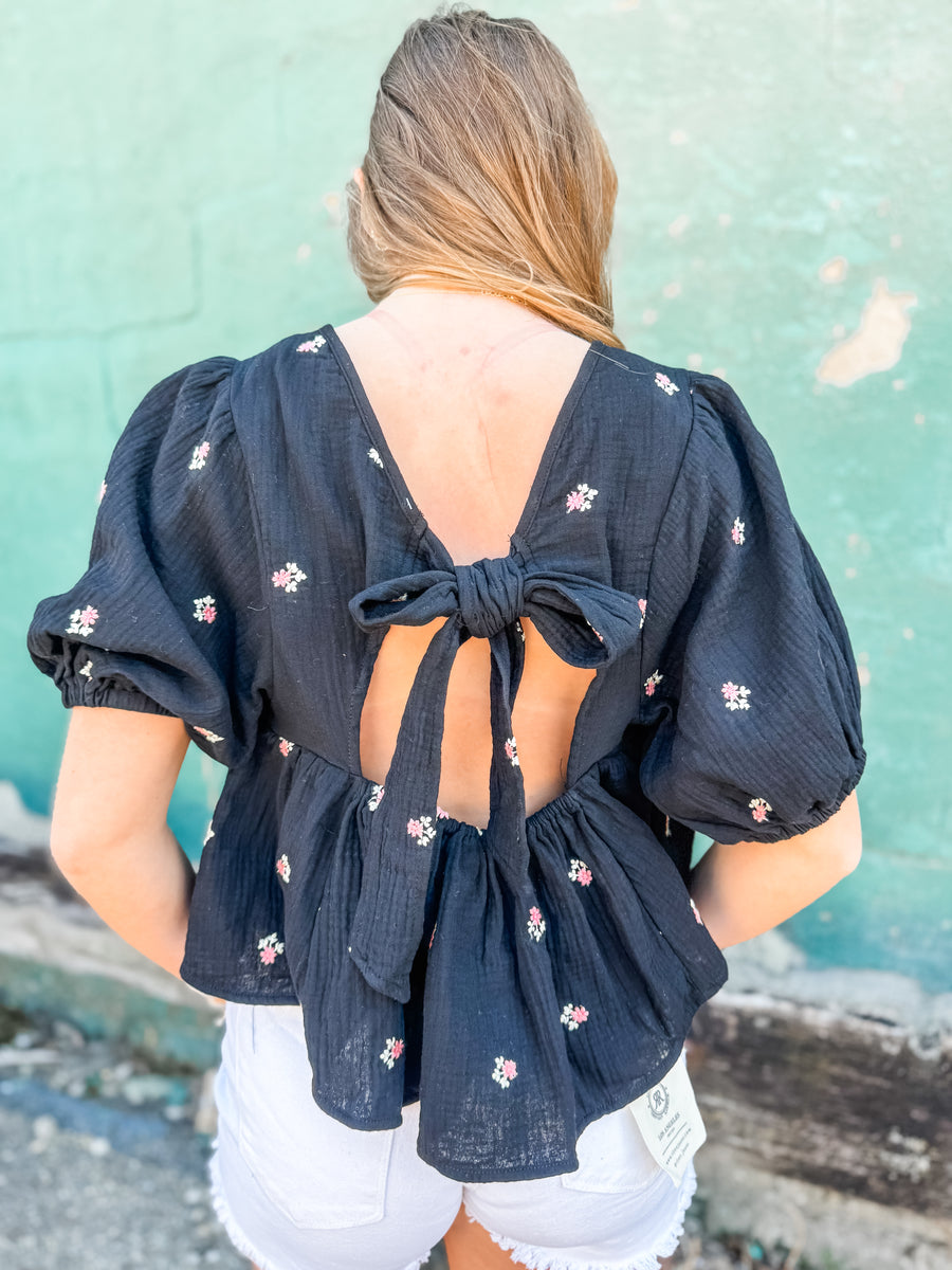 The Sarah Black Top