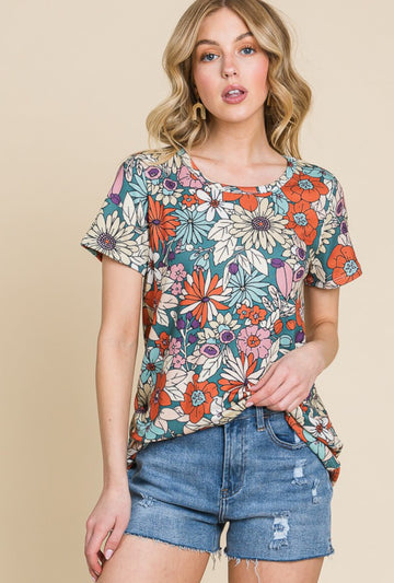 The Maxine Floral Tee
