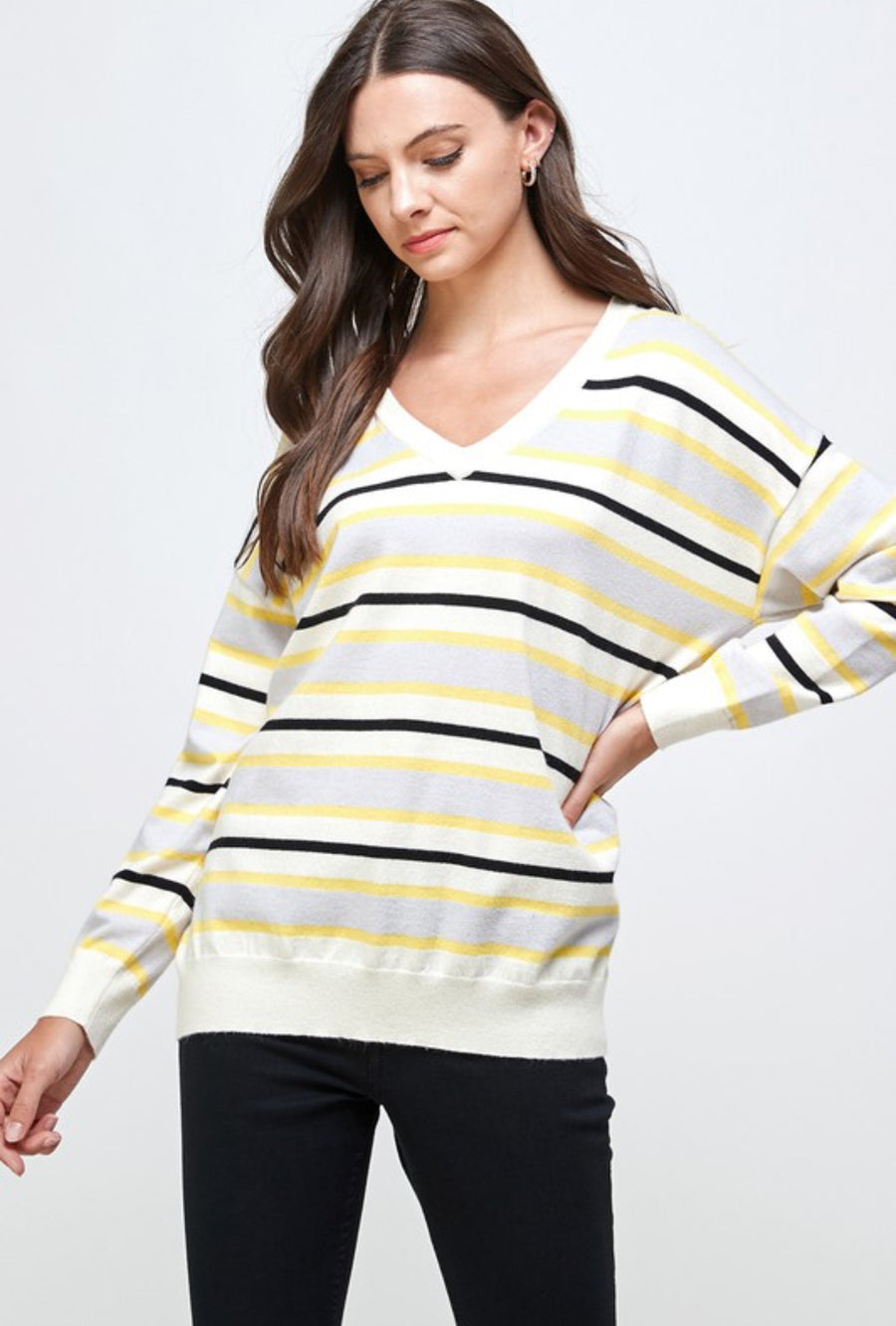 The Vicky V Neck Sweater