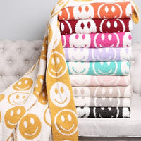 Reversible PINK Smile Blanket