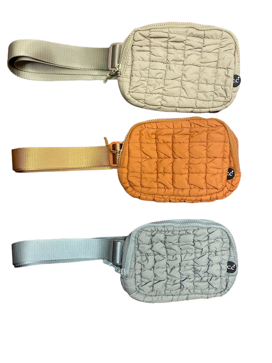 C.C. Quilted Sling Bag (3 Colors)