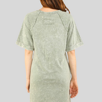 The Sage Basic Pocket T-Shirt Dress