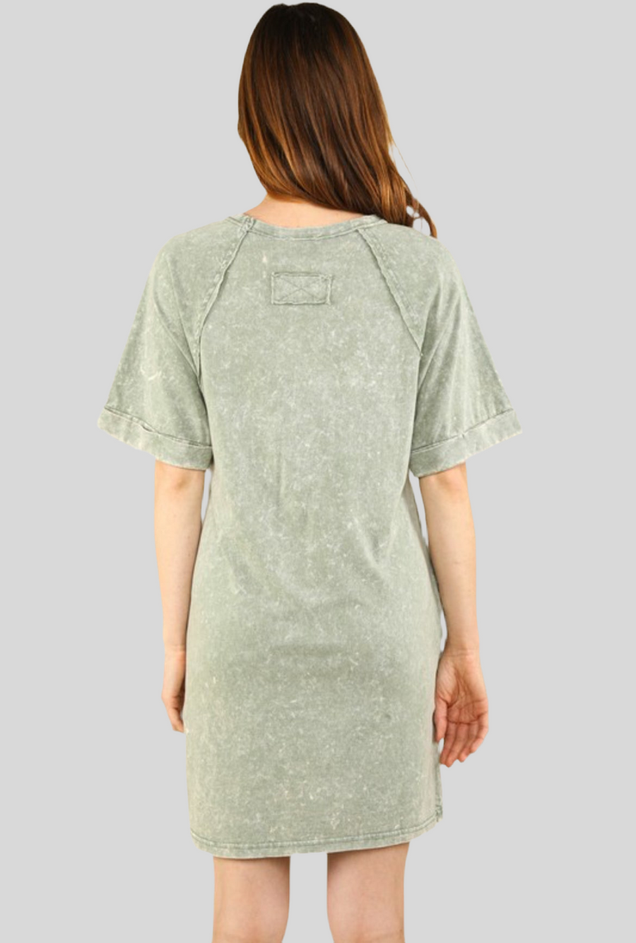 The Sage Basic Pocket T-Shirt Dress