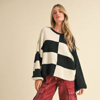 The Amber Color Block Sweater