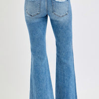 Risen Mid Rise Flare Jeans