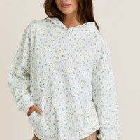 Ditsy Daisy Floral Printed Hoodie