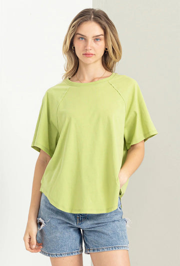 The Toni Pale Olive Tee
