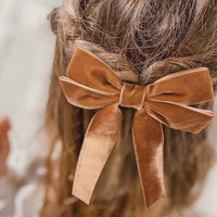 Velvet Ribbon Bow Hair Clips