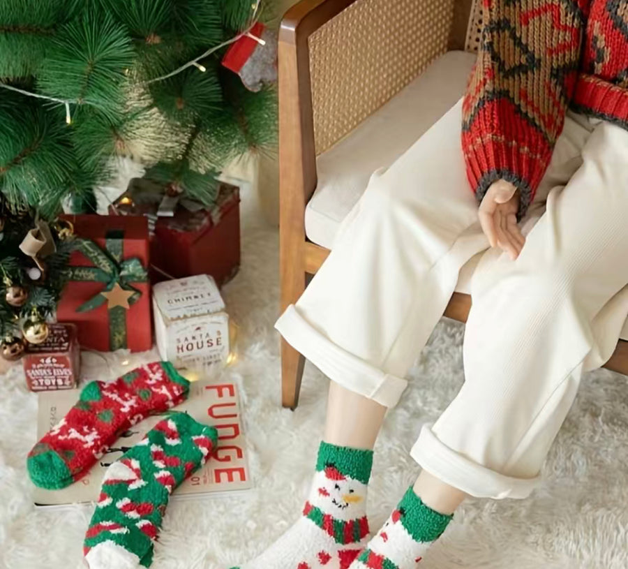 Holiday Fuzzy Socks