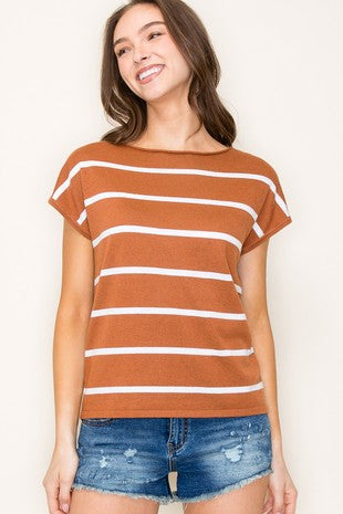 The Jill Striped Sweater Top