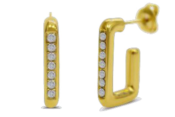 ISLA Link Look Gem Earrings