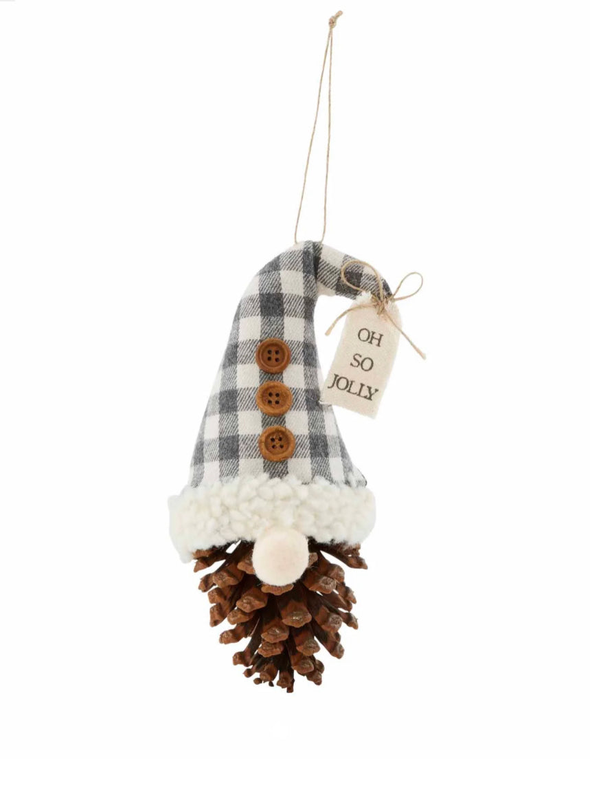 Mud Pie Pine Cone Ornament