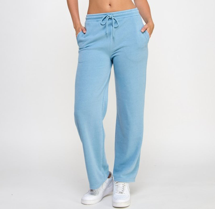 The Catie Lt Blue Straight Jogger