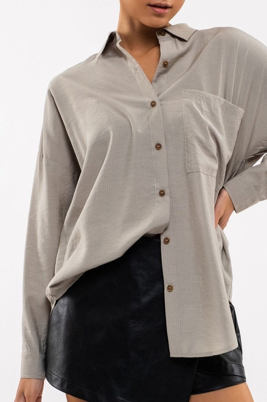 Dusty Sage Button Down