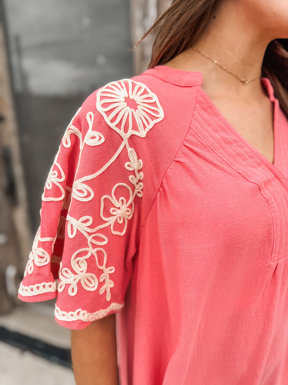 The Halie Coral Dress