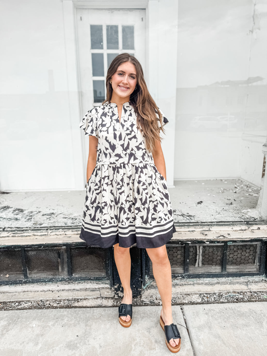 The Delilah Floral V-Neck Dress