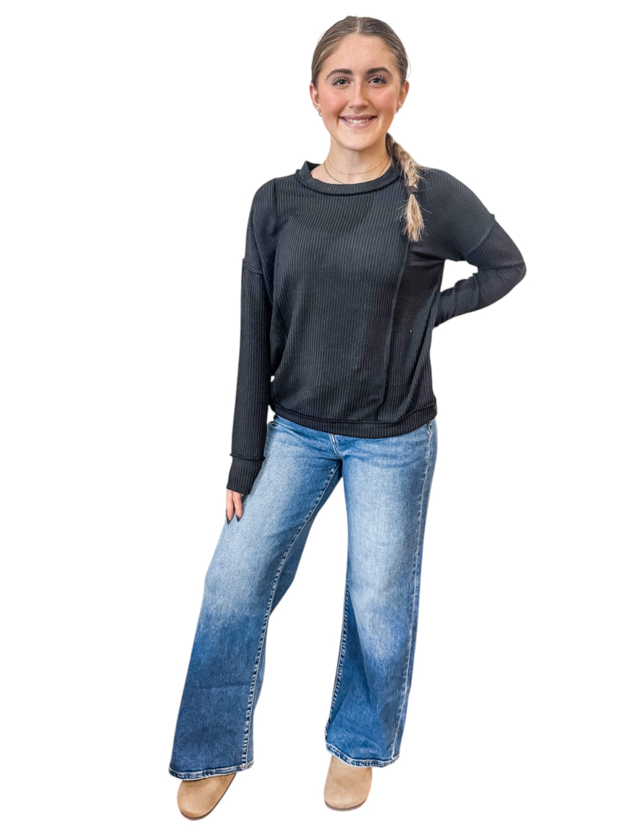 Zenana HW Wide Leg Jeans