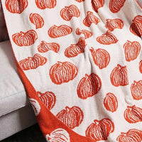 Reversible Pumpkin Blanket