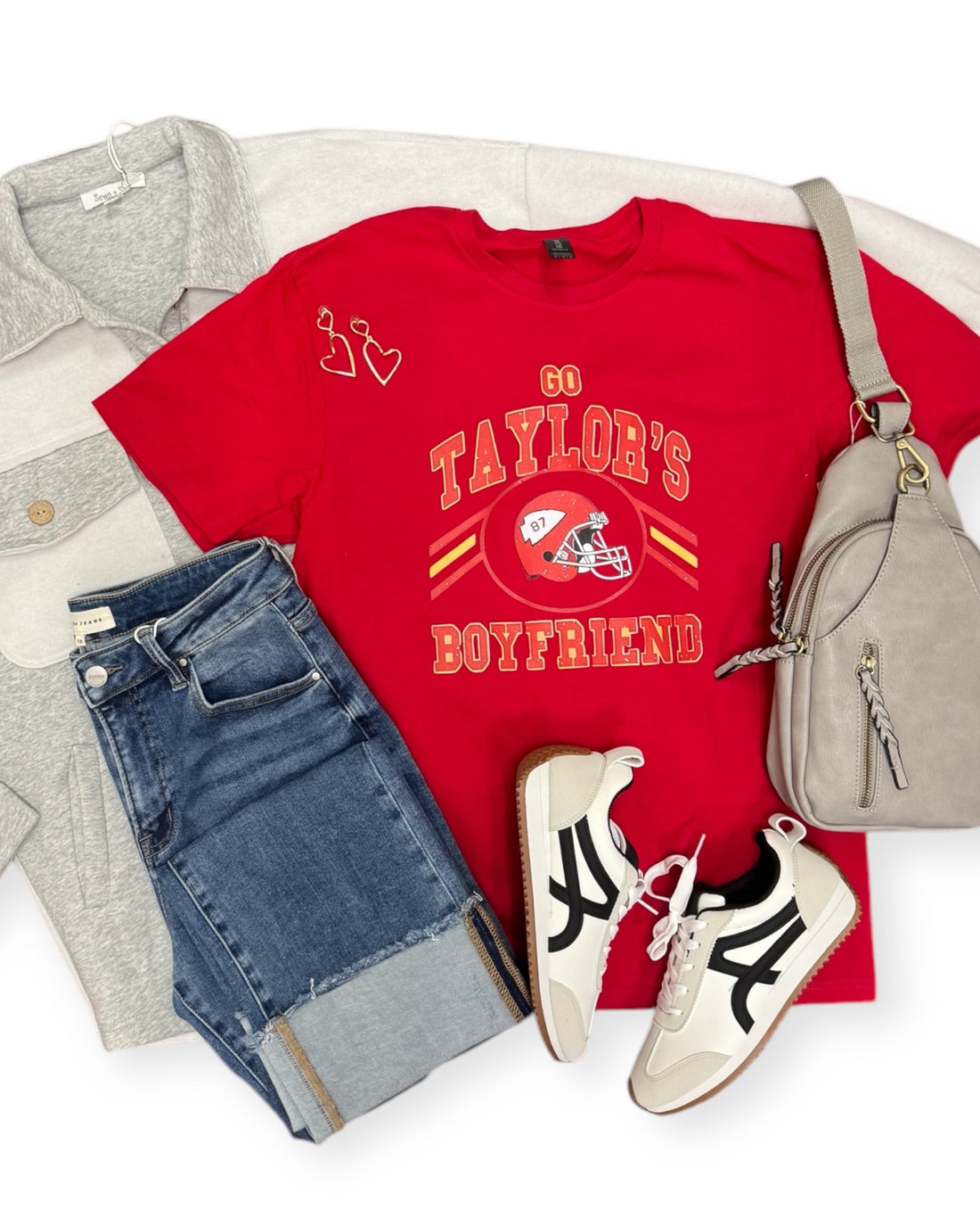 Go Taylor’s Boyfriend Red Tee