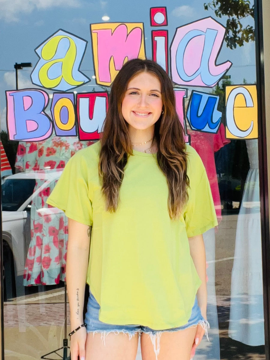 The Toni Pale Olive Tee
