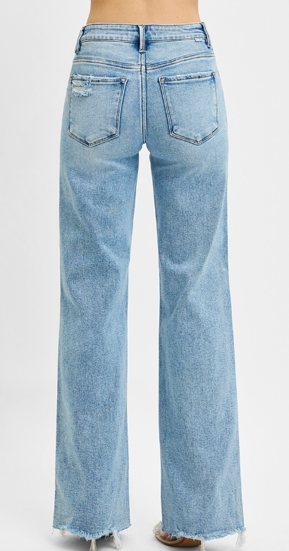 Risen-Tummy Control MR Wide Jeans