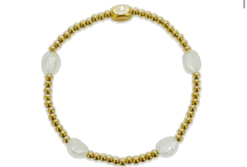 ISLA Here and There Pearl Stretch Bracelet
