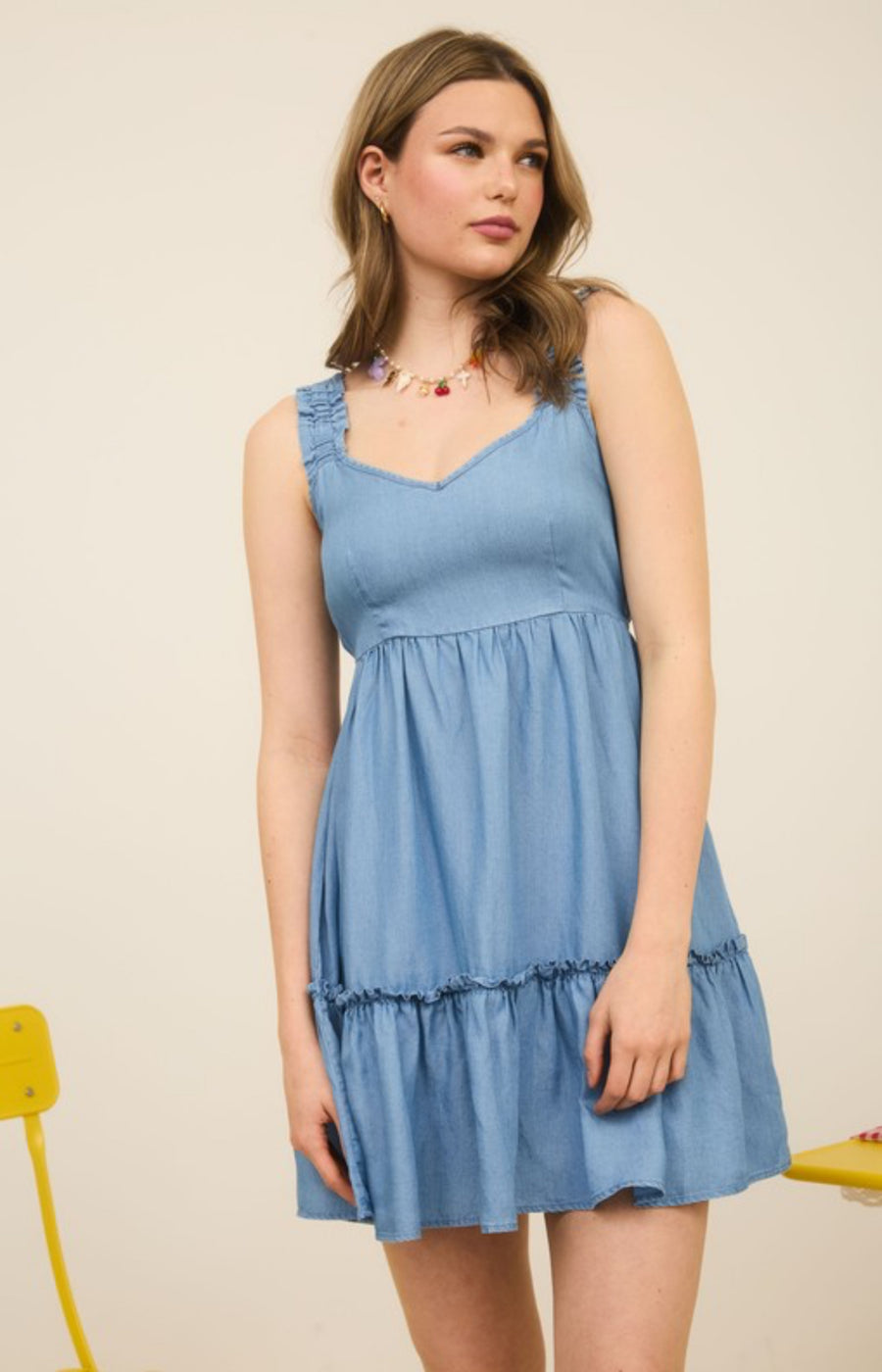 The Reggi Chambray Dress