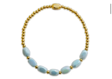 ISLA Meet me Halfway Blue Sky Stretch Bracelet