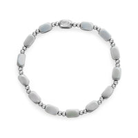 Isla Glacier Grey  Stretchy Bracelet