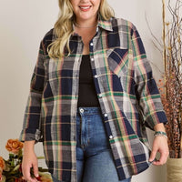 Plus The Julie Navy Flannel