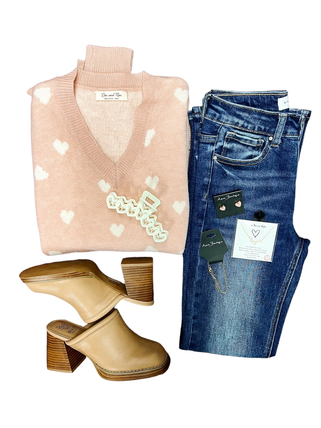All Hearts In Blush Sweater