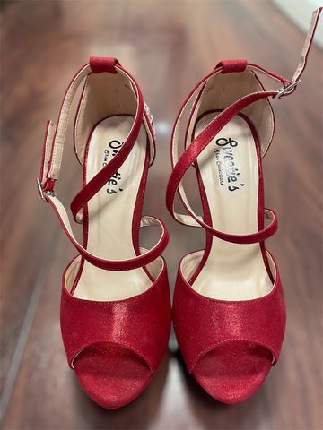 7.5 Red Sweetie's Shoe Collection Very Good