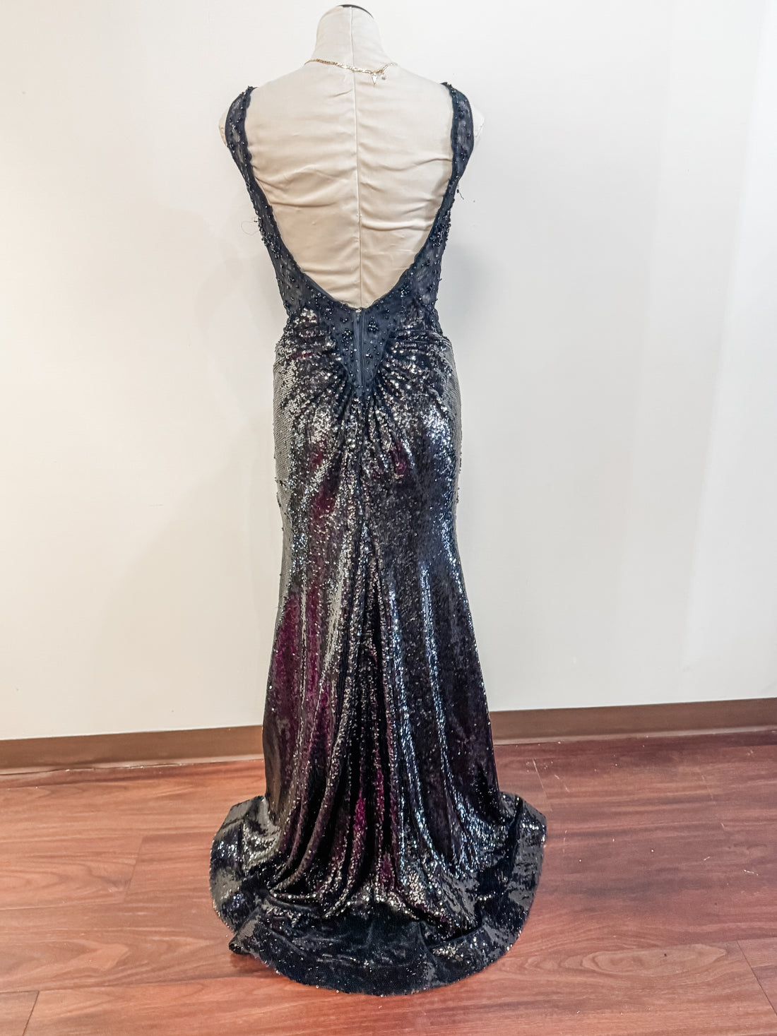 2 Black/Sequin Morilee Very Good
