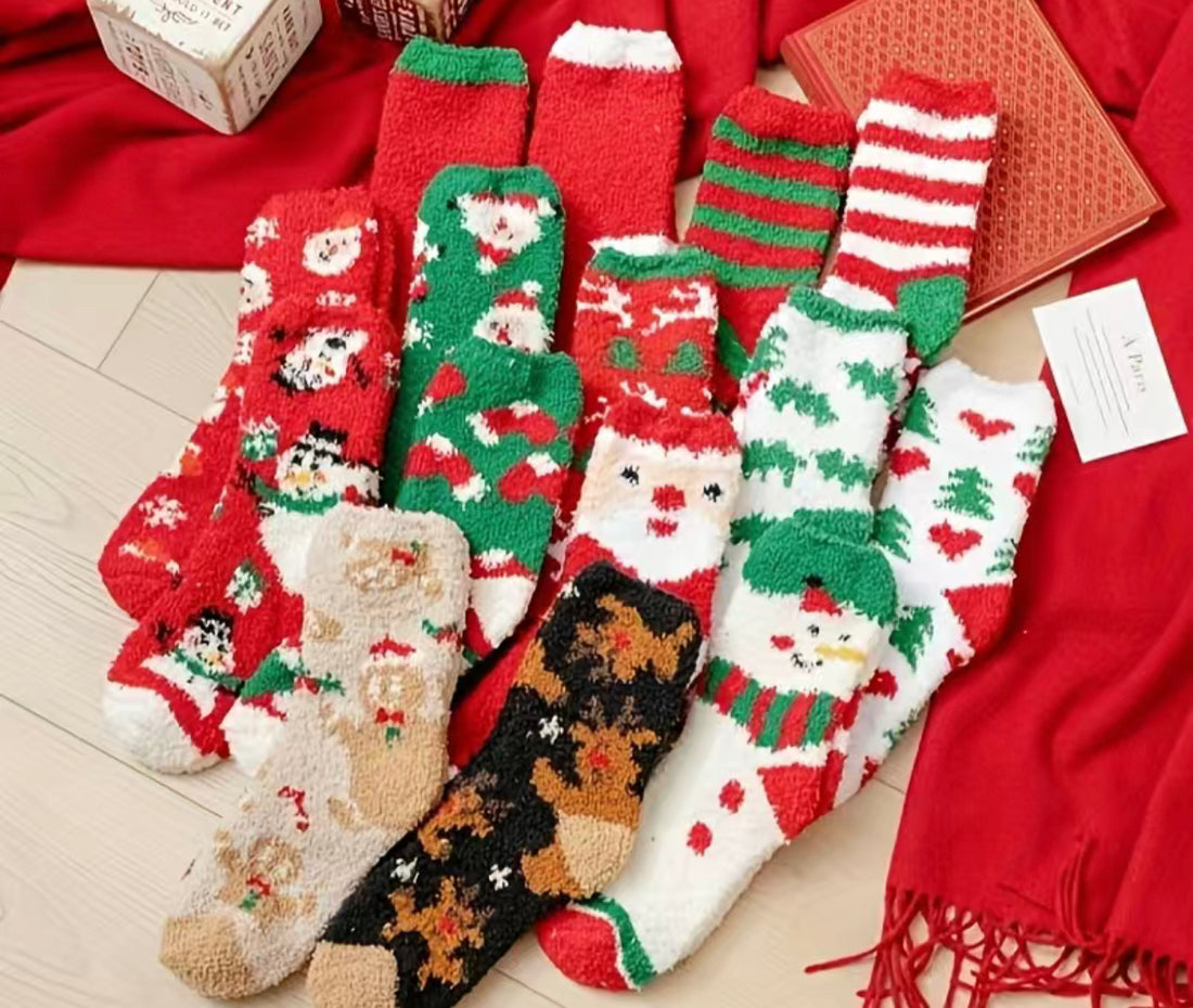 Holiday Fuzzy Socks