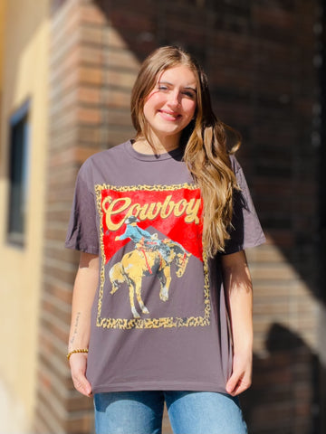 Cowboy Western Grey Tee