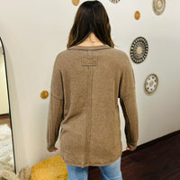 The Haley Mocha Sweater