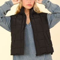 Sami Black Padded Vest