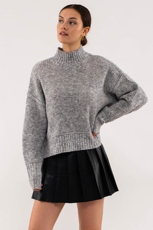 The Liz Grey Knit Sweater