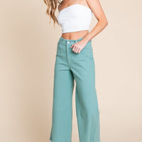 The Lenny Sage Wide Leg Pants