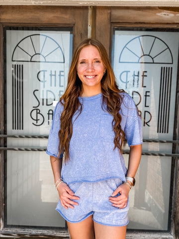 The Piper Periwinkle Top