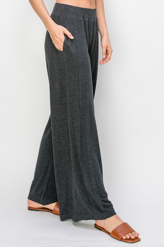 Risen Charcoal Wide Leg Pants