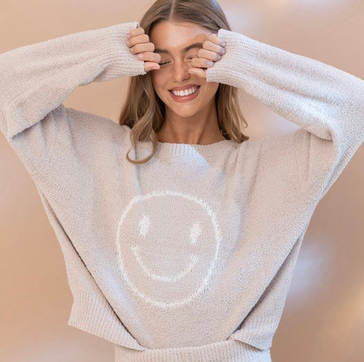 Full Of Smiles Soft Beige Sweater